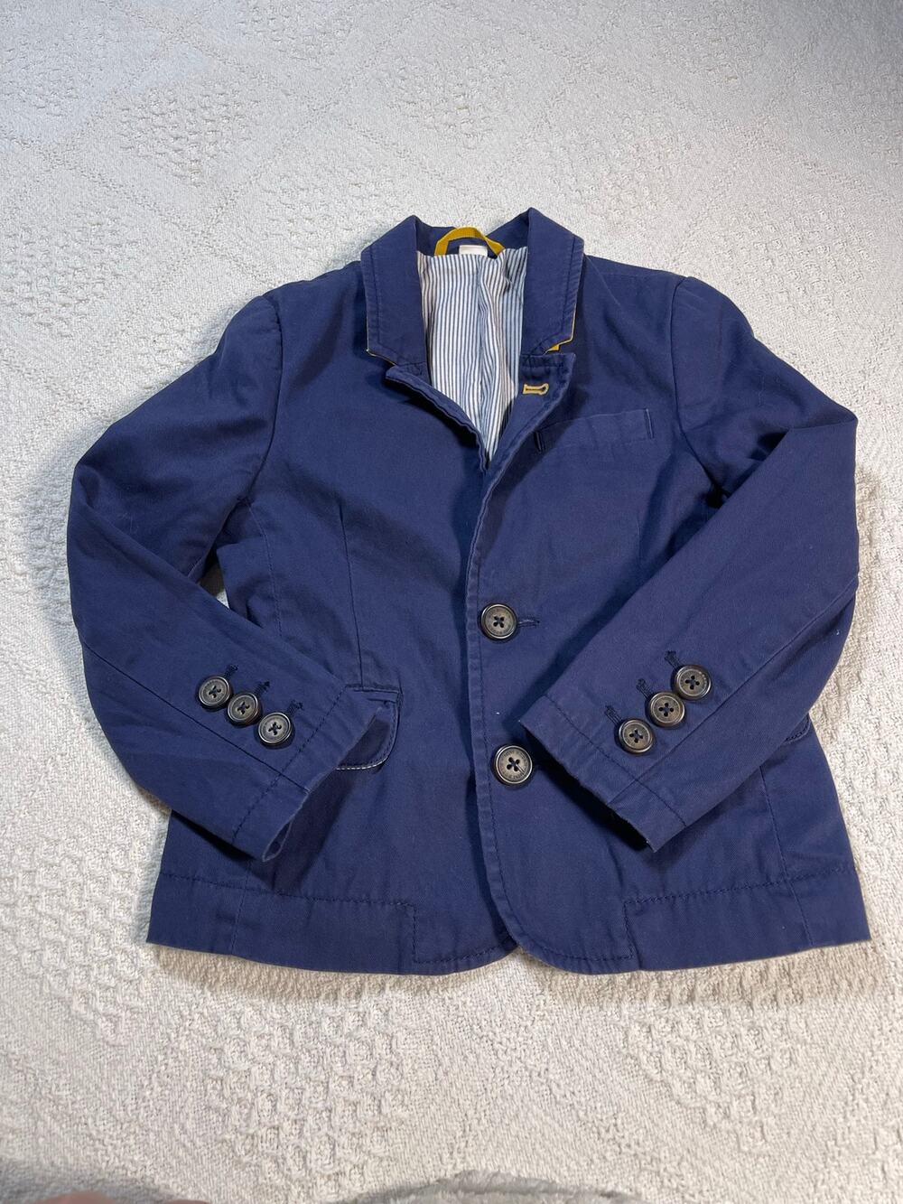 Mini Boden Boys Navy Blazer Jacket | Size 3–4Y